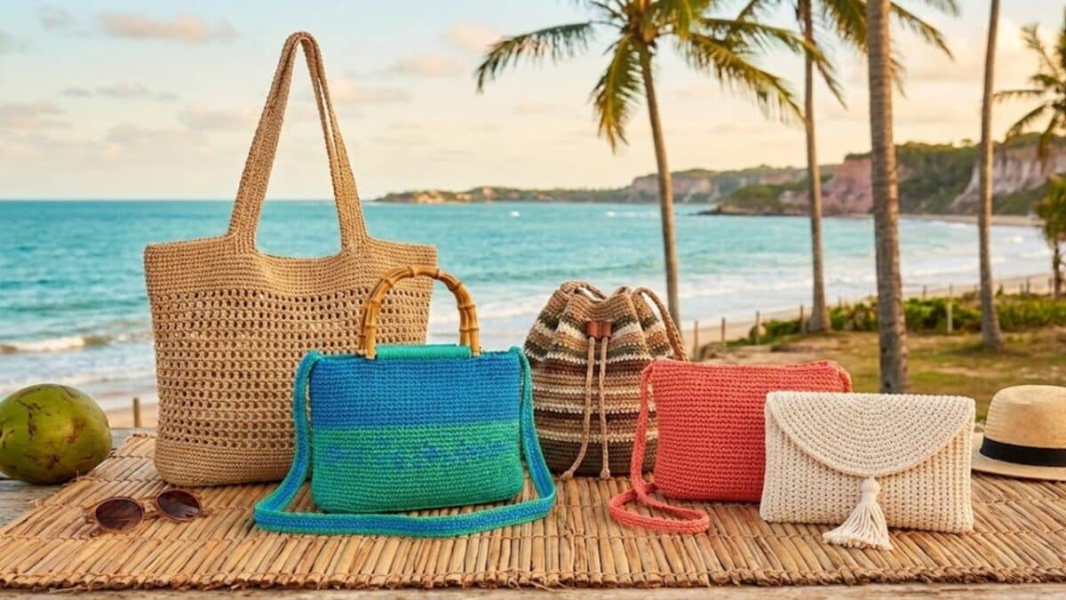 Bolsas de crochê dominam praias brasileiras e viralizam no verão 2026 - Imagem do artigo original